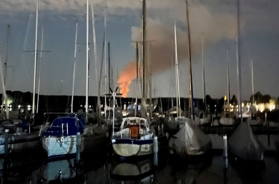 Wildfire at Berlin's Grunewald Forest