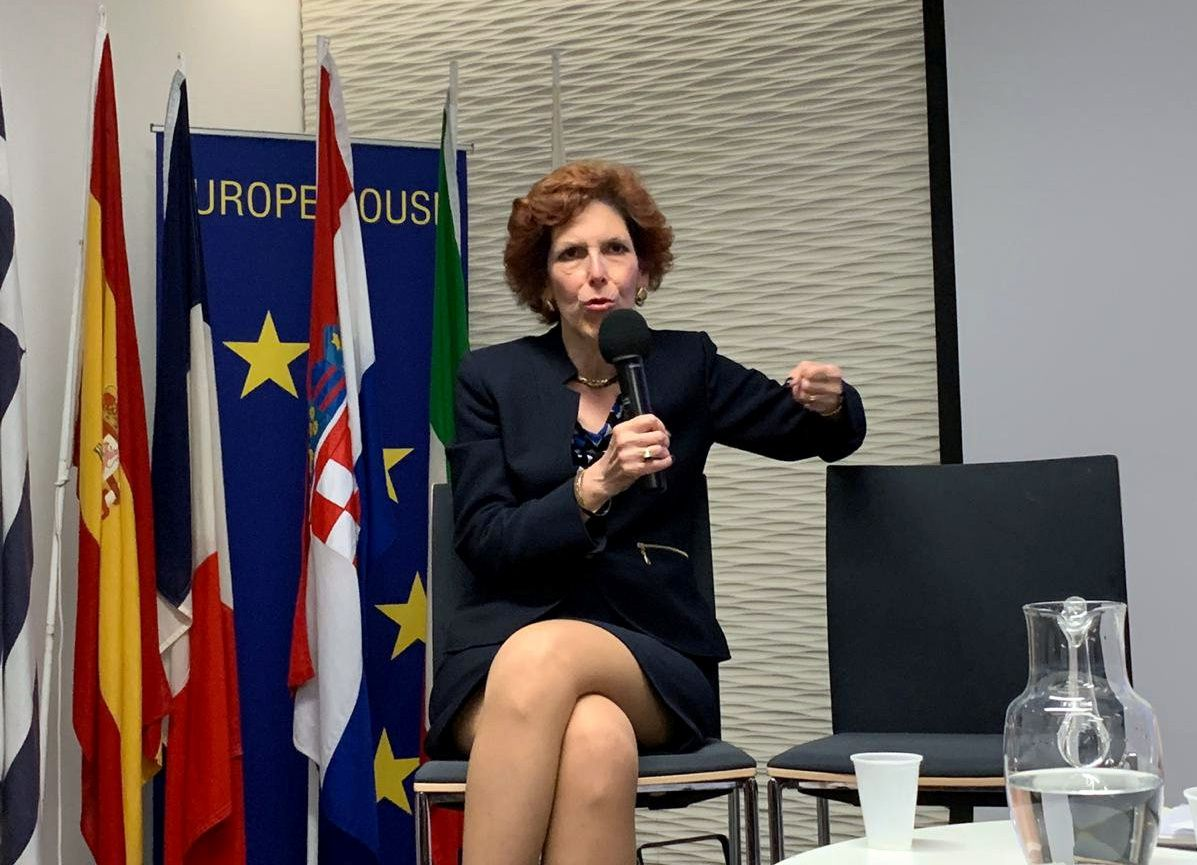 Cleveland Federal Reserve Bank President Loretta Mester speaks in London