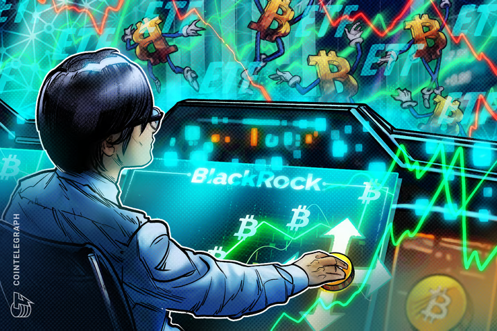 BlackRock’s Bitcoin ETF hits 6-week inflow high amid early-week BTC rally