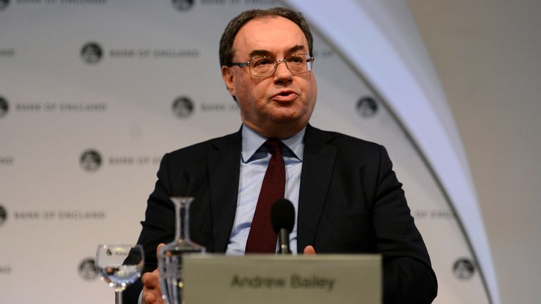 BoE governor Bailey blows hole in pension superfunds regime | Money News |  Sky News